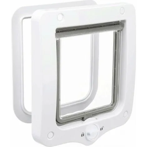 Trixie 2-vejs kattelem 22×22 cm, hvid