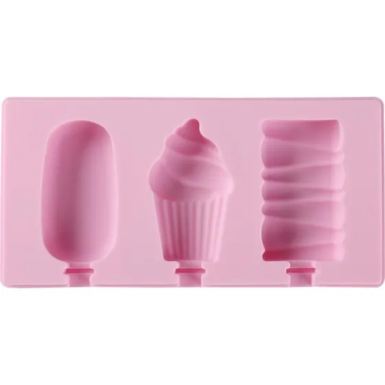 Isform i silikone - Pink (3 stk.)