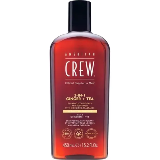 American Crew 3 i 1 Ingefær + Te Hair & Body Wash 450 ml