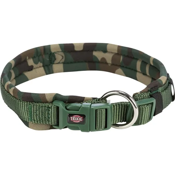 Trixie Premium Neoprenforet Click-halsbånd, Camouflage/Grøn