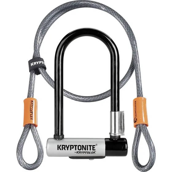 Kryptonite Mini7 Bøjlelås med wire