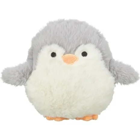 Trixie plyspingvin til hunde, hvid/grå, 16 cm