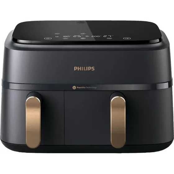 Philips Dual Basket Airfryer NA352/00 2,75 kW – Trækulsgrå