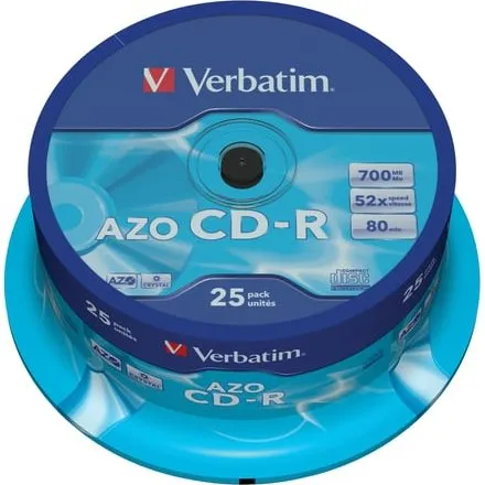 Verbatim CD-R AZO Crystal 700 MB 52x - 25 stk