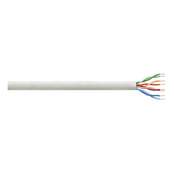 LogiLink Cat6 Installationskabel, U/UTP, CCA, Grå, 305m