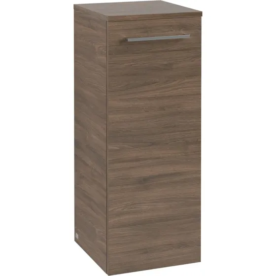Villeroy & Boch Avento A895 vægskab, 34,8x88,8 cm, brun eg