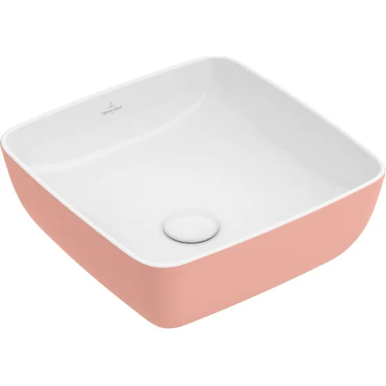 Villeroy & Boch Artis håndvask, 41x41 cm, lyserød
