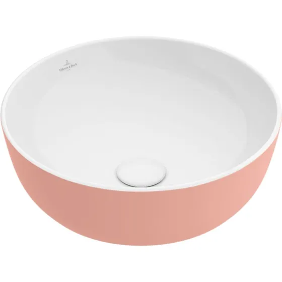Villeroy & Boch Artis håndvask, Ø43 cm, lyserød