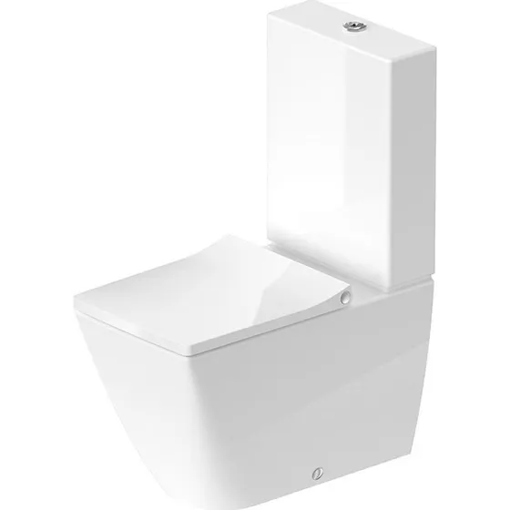 Duravit Viu toilet, rimless, WonderGliss, hvid