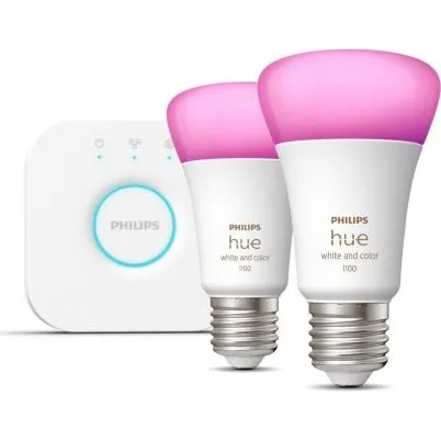 Philips Hue Startsæt 2×E27 1100 lm White & Color Ambiance