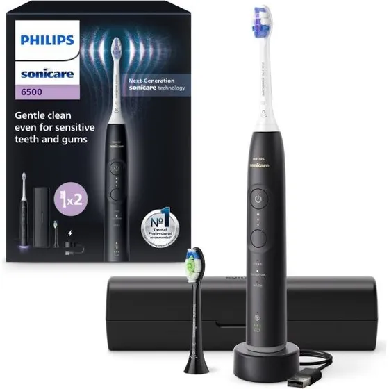 Philips Sonicare 6500 HX7411/02 elektrisk tandbørste – sort