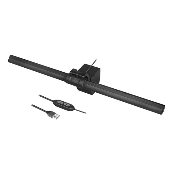 LogiLink Clip-on LED skærmlampe - 3 farvetemperaturer, USB, 5W