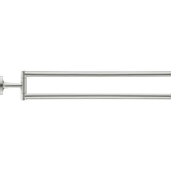 Duravit Starck T dobbelt håndklædestang, 46,5 cm, rustfrit stål