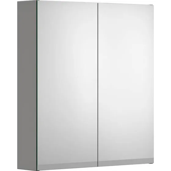 Gustavsberg Artic spejlskab med lys, 59,4x66,2 cm, grå