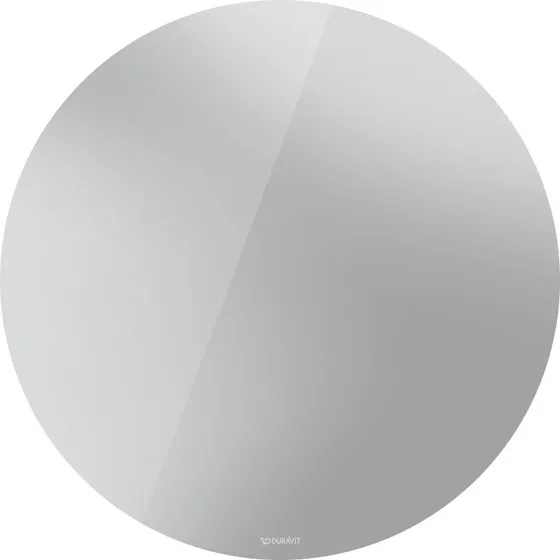 Duravit D-Neo spejl med lys, Ø70 cm, højglans hvid