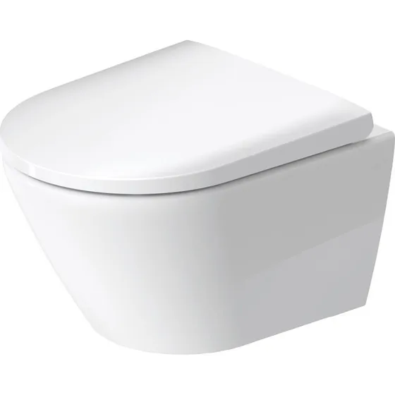 Duravit D-Neo væghængt toilet, uden skyllekant, hvid