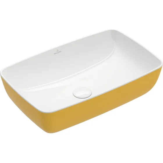 Villeroy & Boch Artis håndvask, 58x38,5 cm, gul
