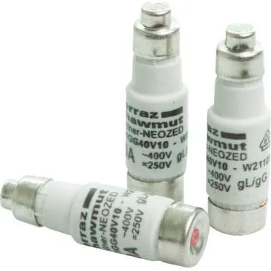 Mersen Nordic Sikring D01 10A Rød (10 stk)