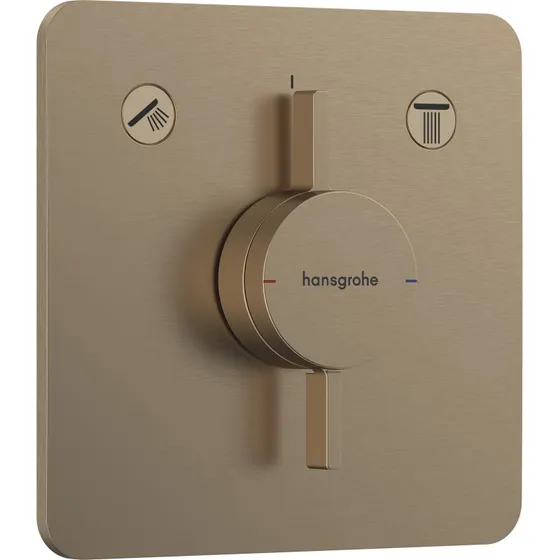 Hansgrohe DuoTurn Q brusearmatur til indbygning, bronze