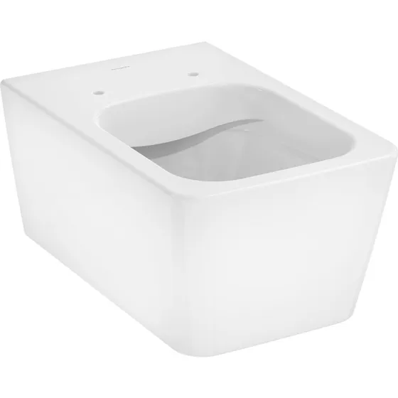 Hansgrohe EluPura Q 540 væghængt toilet, hvid, uden skyllerand