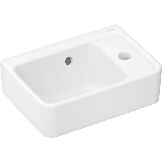Hansgrohe Xanuia Q håndvask, 36x25 cm, hvid, højre
