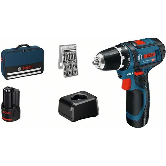 Bosch GSR 12V-15 Akku skruemaskine 2x2,0Ah