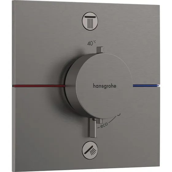 Hansgrohe ShowerSelect Comfort E brusearmatur, sort krom