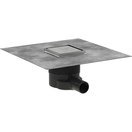 Hansgrohe Raindrain Brilliance gulvafløb 100 mm, børstet stål