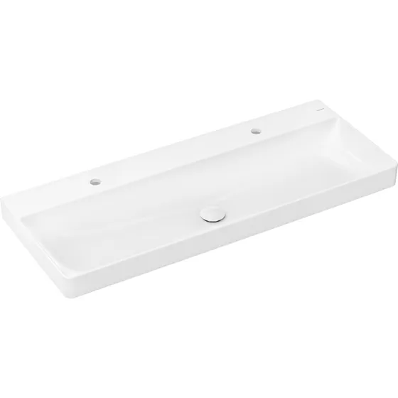 Hansgrohe Xelu Q håndvask 120x48 cm, hvid med 2 hanehuller