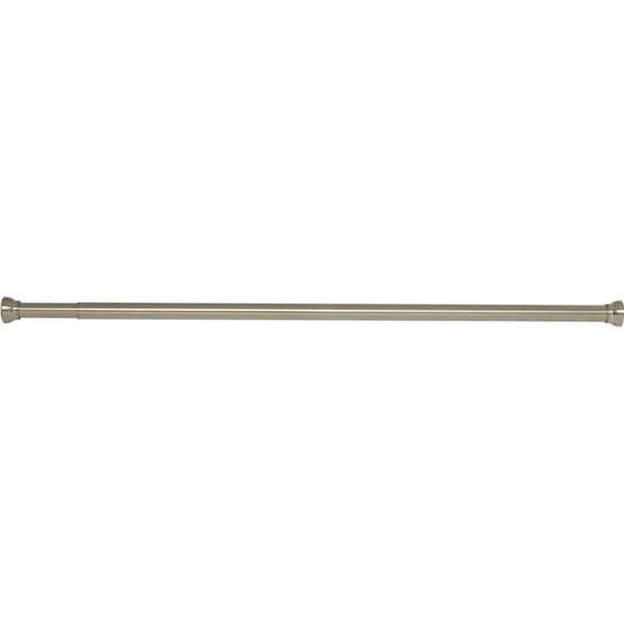 Spirella Kreta badeforhængsstang, 125-220 cm, børstet aluminium