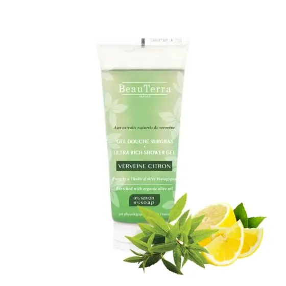 Beau Terra Ultra Rich Shower Gel - Lemon Verbena, 200ml