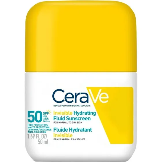 CeraVe Invisible Hydrating Fluid Sunscreen SPF 50, 50 ml