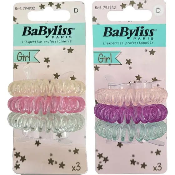 BaByliss KIDS Spiralelastikker 3 stk. - Kids Dream