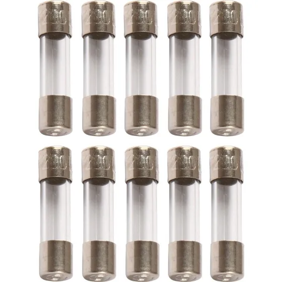 10 stk. Finsikring Træg 5x20 mm 6,3A