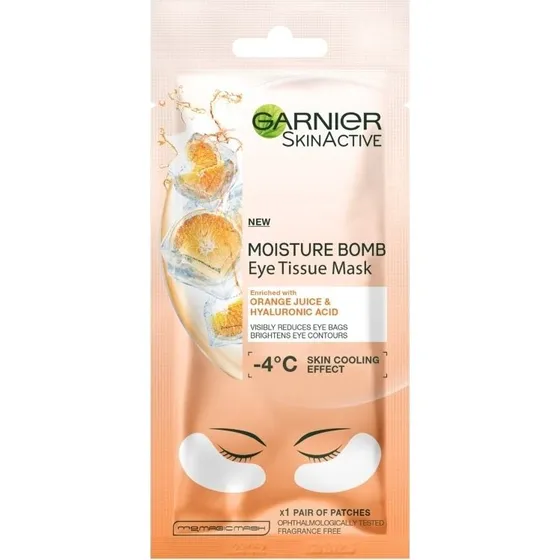 Garnier Skinactive Moisture Bomb Eye Tissue Mask Orange Juice