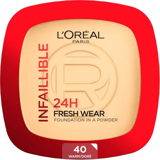 L'Oréal Paris Infaillible 24H Fresh Wear Powder Foundation 40 Warm