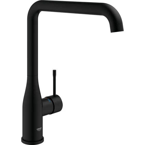 Grohe Essence køkkenarmatur, sort med høj svingtud