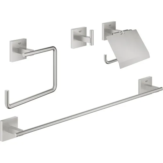 Grohe Start Cube badetilbehørssæt, stål