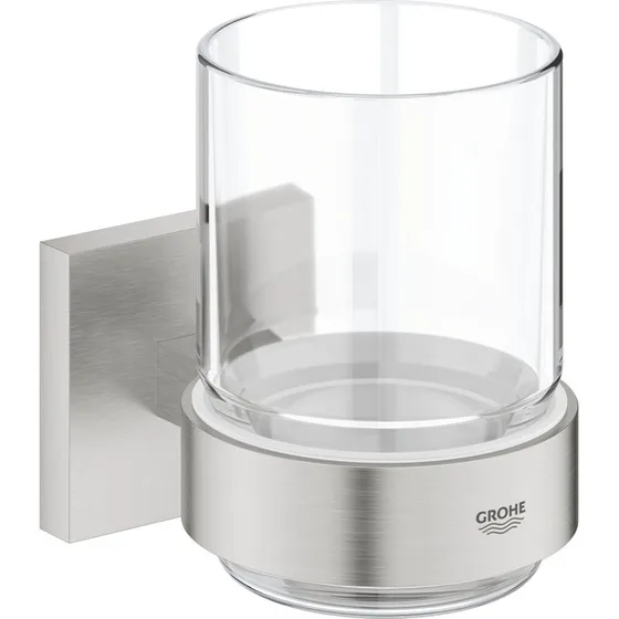 Grohe Start Cube tandkrus i krystalklart glas og stål