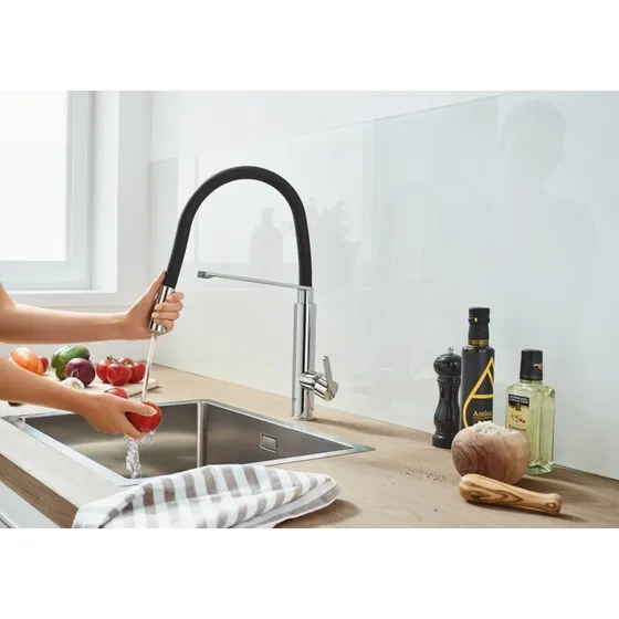 GROHE Feel Køkkenarmatur med fleksibel spraytud, krom