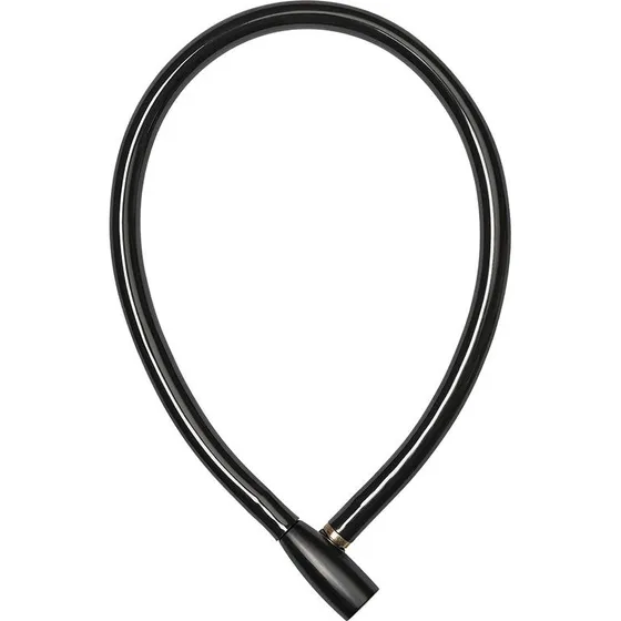 Abus Kabellås 3406K/55 Sort - 6 mm stålkabel