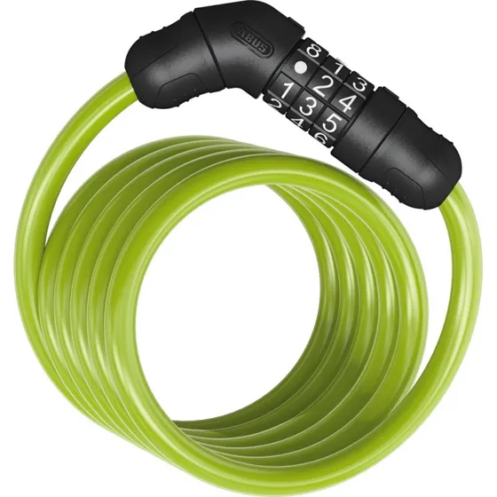 Abus Spirallås 4508 Star Combo Grøn 150 cm