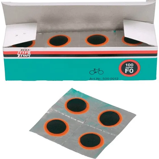 TipTop F0 cykelslangelapper 16mm - 100 stk.