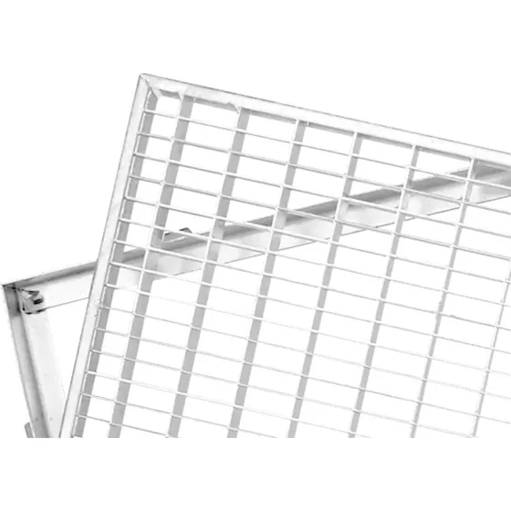 Aco Vario dørrist med ramme, 60x40 cm, galvaniseret