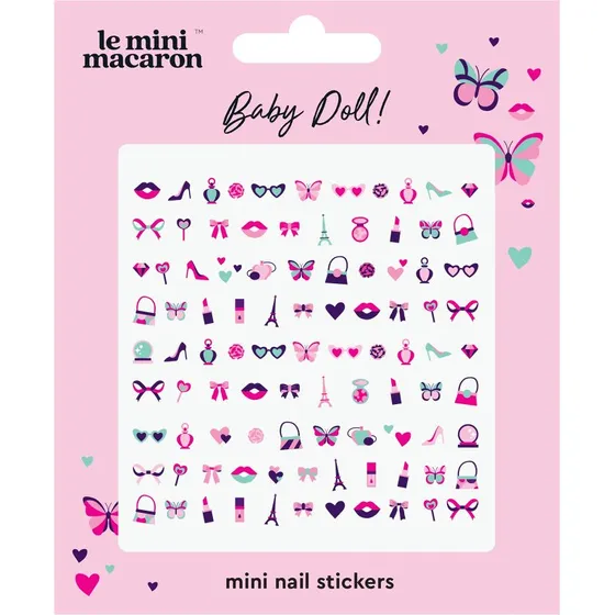 Le Mini Macaron Mini Nail Art Stickers - Baby Doll