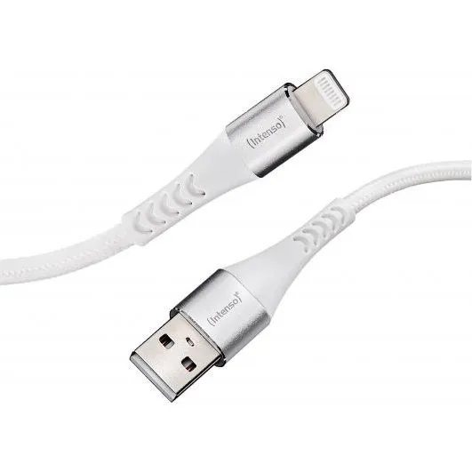Intenso A315L USB-A til Lightning lade- og datakabel, 1,5m, hvid