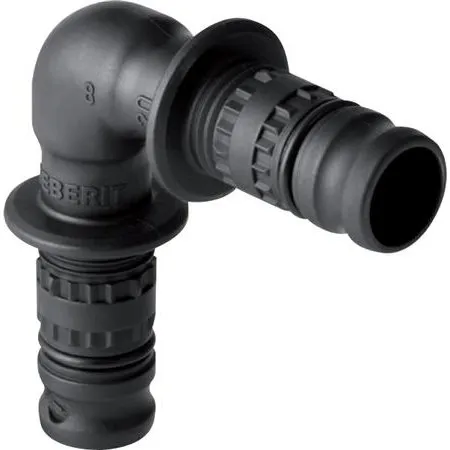 Mepla vinkel 90° Ø 26 PVDF