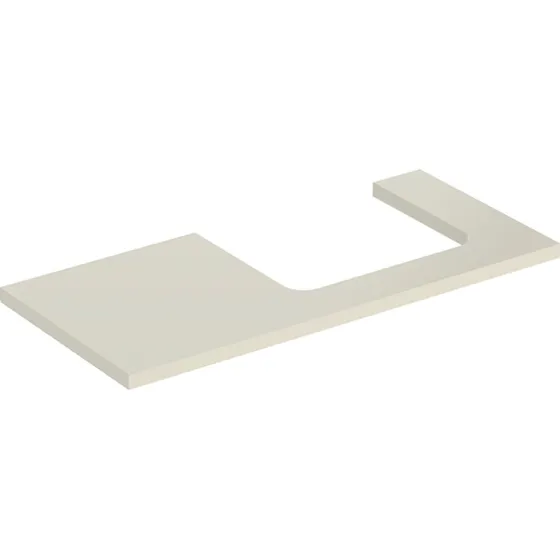 Geberit One bordplade, 104,2x47,3 cm, højglans beige