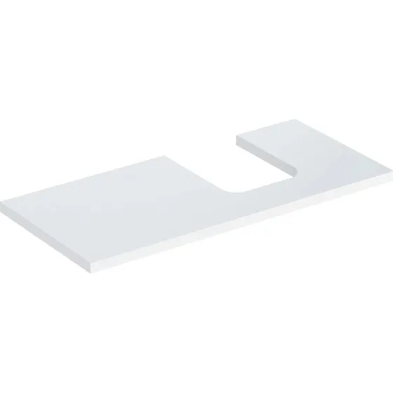 Geberit One bordplade, 104,2x47,3 cm, højglans hvid