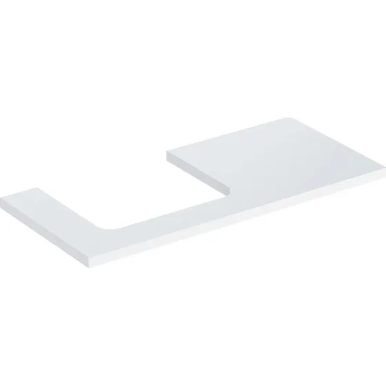 Geberit One bordplade, 104,2x47,3 cm, højglans hvid